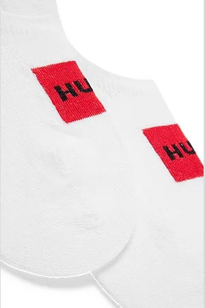 HUGO BOSS Twee paar onzichtbare sokken van een katoenmix