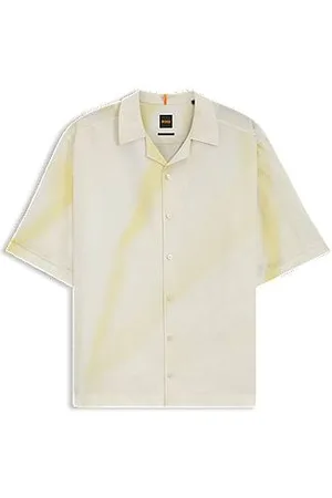 HUGO BOSS Relaxed-fit shirt met gedrukt artwork