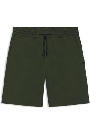 HUGO BOSS Short van katoenen jersey met meshstructuur