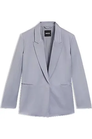 HUGO BOSS Relaxed-fit blazer van satijn