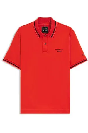 HUGO BOSS Porsche x polo shirt in cotton with moisture control