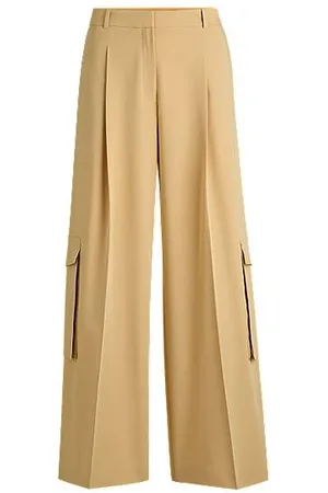 HUGO BOSS Relaxed-fit cargobroek van stretchmateriaal