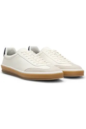 HUGO BOSS BECKHAM x leren sneakers met suède details