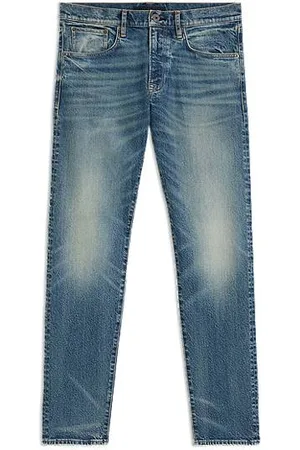 HUGO BOSS Slim-fit jeans van denim met vintage wassing uit de BECKHAM x -collectie