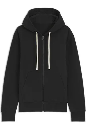 HUGO BOSS BECKHAM x hoodie van gemerceriseerde katoenen sweatstof met ritssluiting