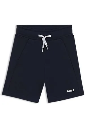 HUGO BOSS Shorts voor kinderen van fleece van katoenmix met logoprint