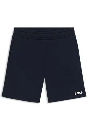 HUGO BOSS Shorts voor kinderen van fleece van katoenmix met logoprint