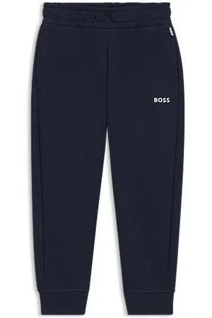 HUGO BOSS Katoenen trainingsbroek voor kinderen met logoprint