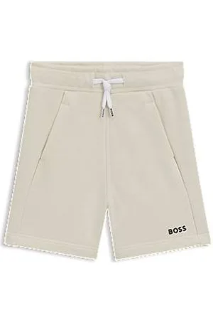 HUGO BOSS Shorts voor kinderen van fleece van katoenmix met logoprint