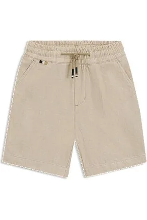 HUGO BOSS Kindershort van linnen en katoen