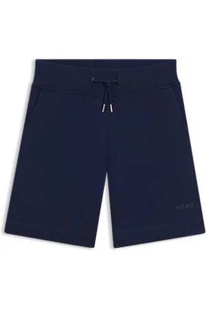 HUGO BOSS Kindershort van een katoenmix met logoprint