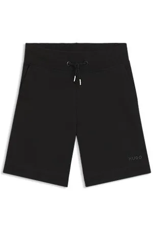 HUGO BOSS Kindershort van een katoenmix met logoprint