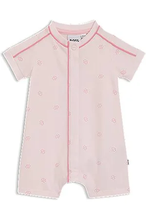 HUGO BOSS Babyspeelpakje van stretchkatoen met Double B-monogrammen