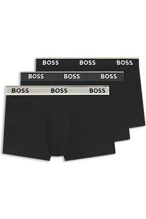 HUGO BOSS Set van drie korte boxers van stretchkatoen met logotailleband