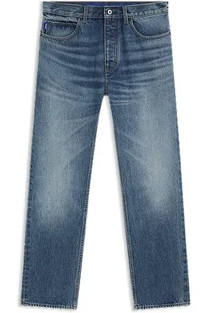 HUGO BOSS Regular-fit jeans van stevig denim