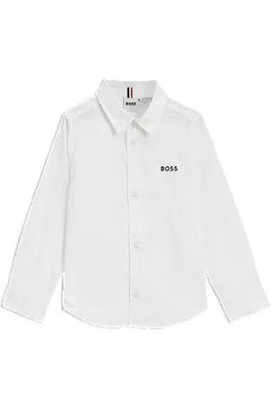 HUGO BOSS Kinderoverhemd van Oxfordkatoen met logostiksel