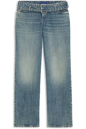 HUGO BOSS Baggy-fit jeans met denim riem