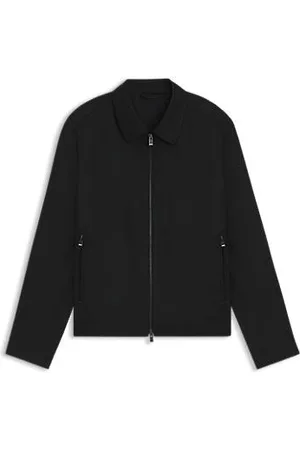 HUGO BOSS Slim-fit jasje van scheerwollen serge