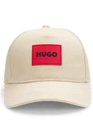 HUGO BOSS Twill kinderpet van katoen met logopatch