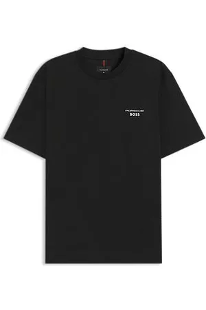HUGO BOSS Porsche x -T-shirt van gemerceriseerde katoen met Targa-artwork