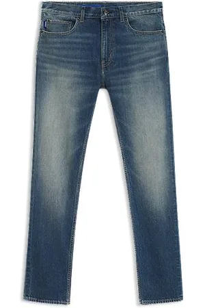 HUGO BOSS Slim-fit jeans van middenblauw stretchdenim