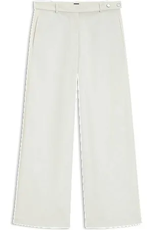 HUGO BOSS Relaxed-fit broek van katoenen canvas