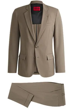 HUGO BOSS Slim-fit pak van hoogwaardig stretchmateriaal