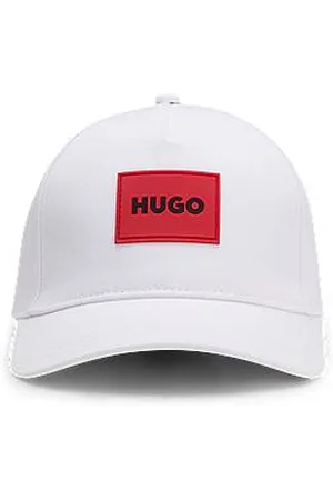 HUGO BOSS Twill kinderpet van katoen met logopatch