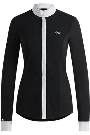 HUGO BOSS Showblouse met vierzijdige stretch voor ruiters