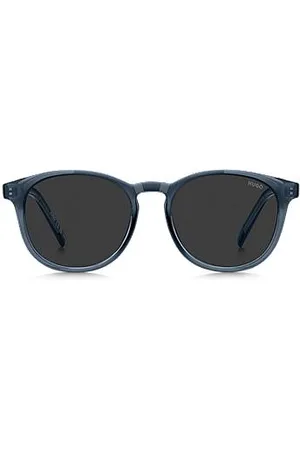 HUGO BOSS Zonnebril van acetaat met rubberen detail