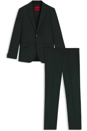 HUGO BOSS Extra slim-fit pak van hoogwaardig stretchmateriaal met dessin