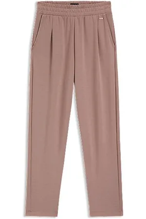 HUGO BOSS Tapered-fit trainingsbroek met glanzende biezen
