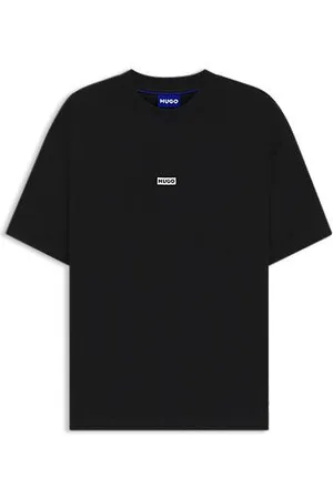 HUGO BOSS T-shirt van katoenen jersey met nieuw seizoenslogo