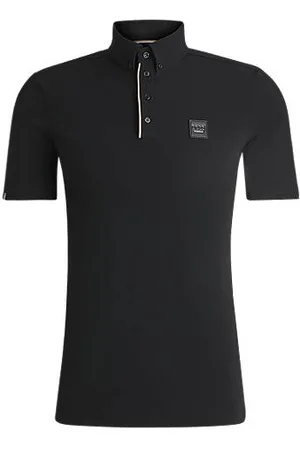 HUGO BOSS Trainingsshirt van stretchpiqué voor ruiters