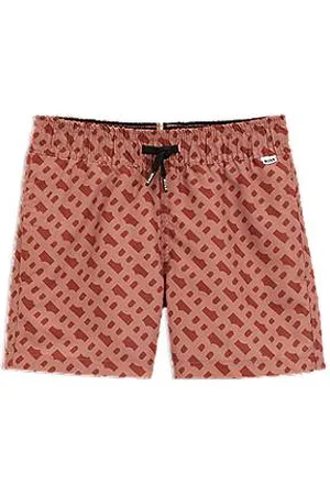 HUGO BOSS Kinderzwemshort met monogramprint
