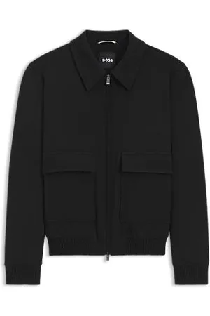 HUGO BOSS Machinewasbare jas met dubbelzijdige ritssluiting