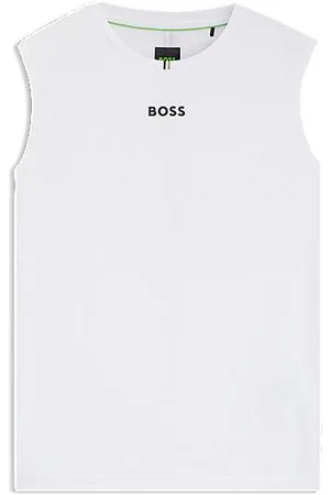 HUGO BOSS Actieve tanktop van stretchmateriaal met strepen aan de achterkant
