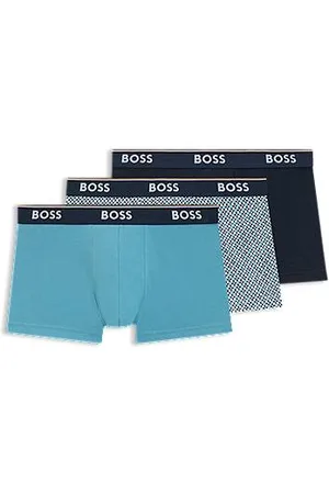 HUGO BOSS Set van drie korte boxers met logotailleband van stretchkatoen