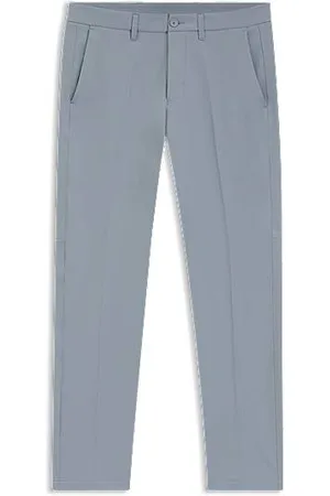 HUGO BOSS Slim-fit broek van waterafstotend stretchmateriaal