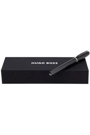 HUGO BOSS Geborstelde inktroller met kenmerkend gestreepte ring