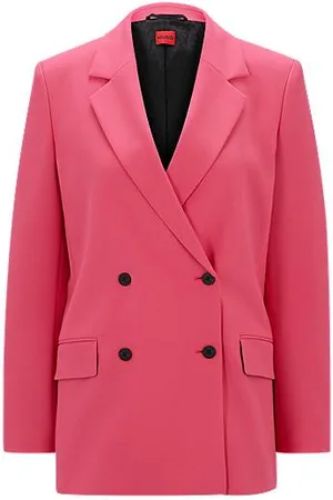 HUGO BOSS Relaxed-fit double-breasted blazer