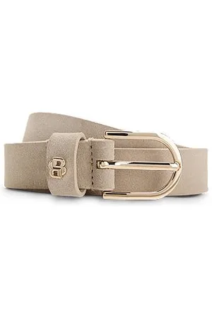 HUGO BOSS Suède riem met Double B-monogram