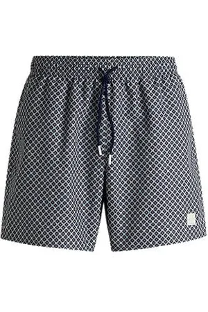 HUGO BOSS Zwemshort met print en logopatch