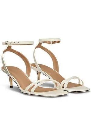 HUGO BOSS Leren sandalen met Double B-monogram