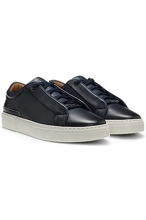HUGO BOSS Gary-sneakers van leer met verdekte veters