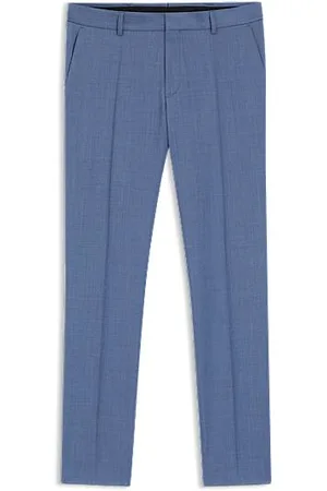 HUGO BOSS Slim-fit broek van scheerwollen serge