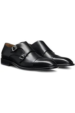 HUGO BOSS Leren schoenen met dubbele gesp