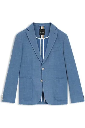 HUGO BOSS Slim-fit blazer van comfortabel stretchmateriaal met microdessin