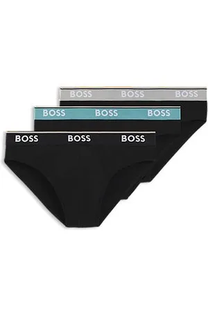 HUGO BOSS Set van drie slips van stretchkatoen met logotailleband