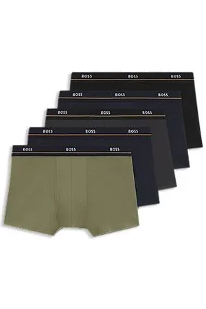 HUGO BOSS Set van vijf korte boxers met logotailleband van stretchkatoen